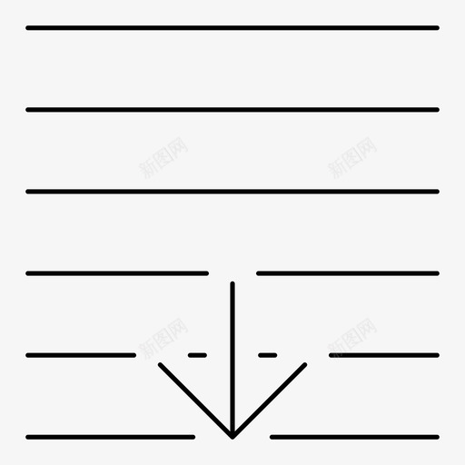 紧凑的段落空间行文本图标svg_新图网 https://ixintu.com 文字处理 文本 紧凑的段落空间 行