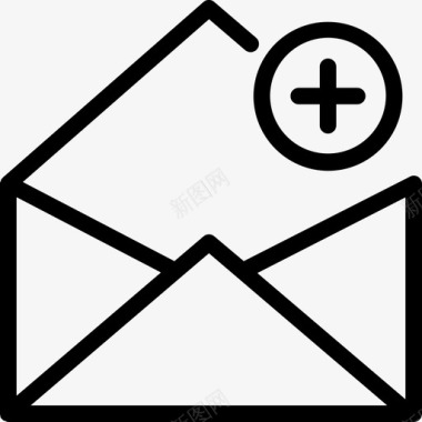 添加电子邮件书签标志图标图标
