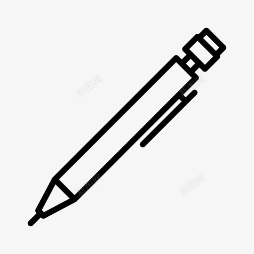 机械铅笔绘图工具图标svg_新图网 https://ixintu.com 书写 工具 机械铅笔 绘图 铅笔