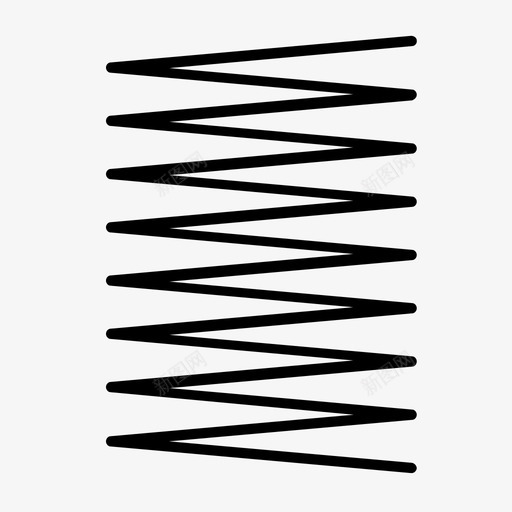 曲折前后装饰性图标svg_新图网 https://ixintu.com 前后 图案 曲折 线条 装饰性