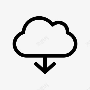 云云计算发送文件图标图标