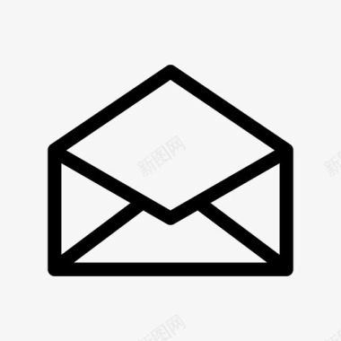 打开邮件信封阅读邮件图标图标