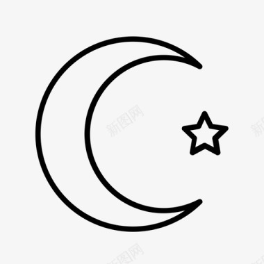伊斯兰教穆斯林宗教图标图标