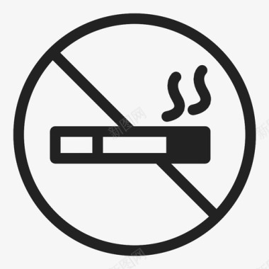 禁烟吸烟保健图标图标