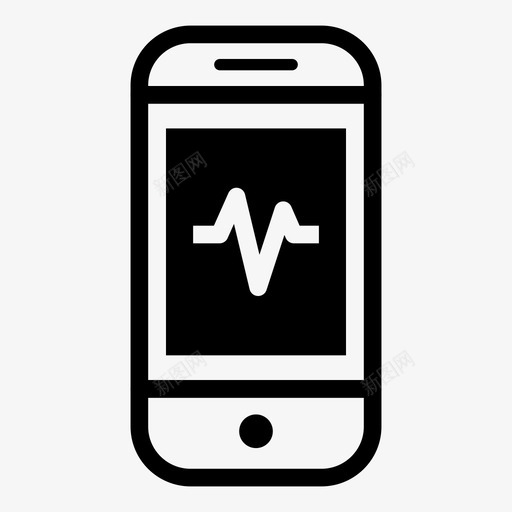 智能手机健康活动智能手机黑色图标svg_新图网 https://ixintu.com 智能手机健康 智能手机黑色 活动