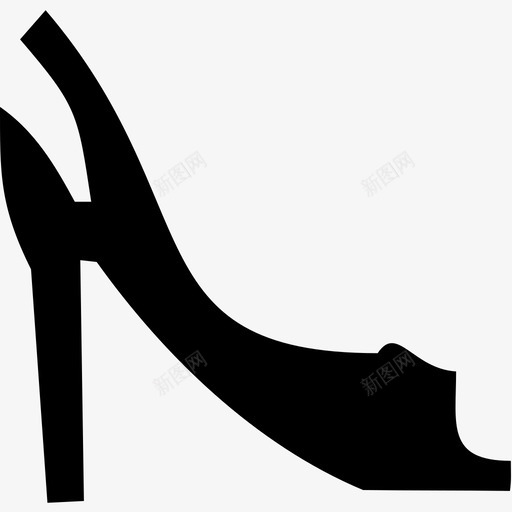 高跟鞋鞋子衣服图标svg_新图网 https://ixintu.com 衣服 鞋子 高跟鞋
