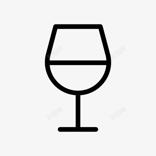酒饮料玻璃杯图标svg_新图网 https://ixintu.com 垃圾食品 玻璃杯 酒 饮料