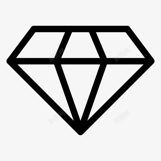 钻石宝石珠宝图标svg_新图网 https://ixintu.com 中等 价值 宝石 杰维利 珠宝 钻石