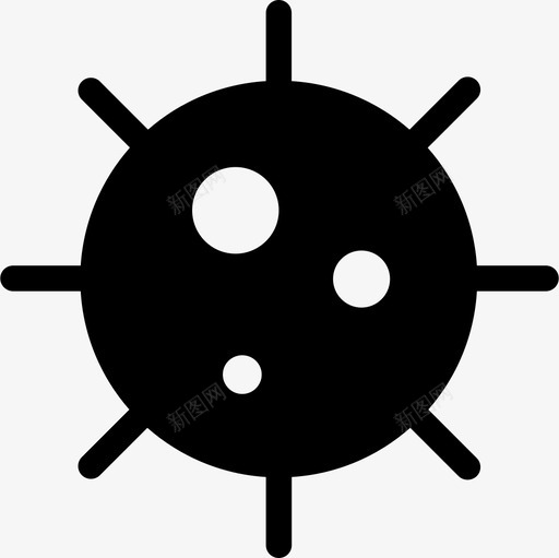 水雷图标svg_新图网 https://ixintu.com 水雷