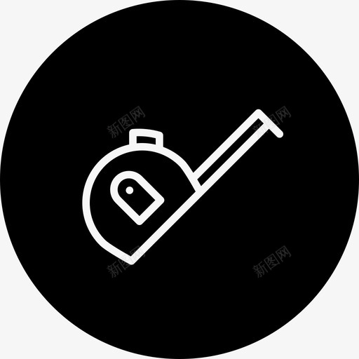 卷尺天平文具图标svg_新图网 https://ixintu.com 制作圆差 卷尺 天平 工具 文具