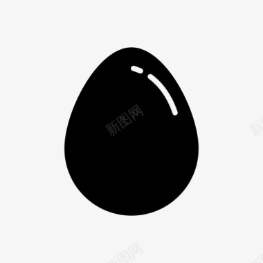 鸡蛋鸡肉复活节图标图标