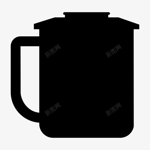 茶杯盖子杯子图标svg_新图网 https://ixintu.com 厨房和食物 杯子 盖子 茶杯 饮料