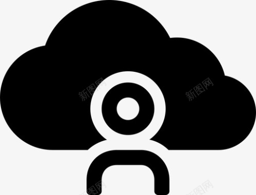 云存储头像计算图标图标