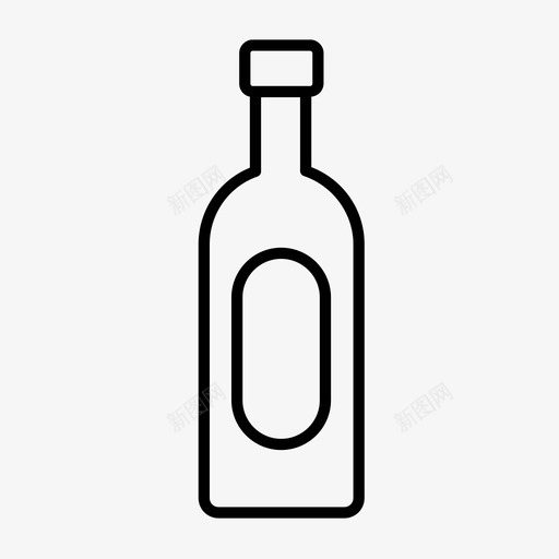 瓶子酒吧饮料图标svg_新图网 https://ixintu.com 烈酒 瓶子 酒吧 饮料