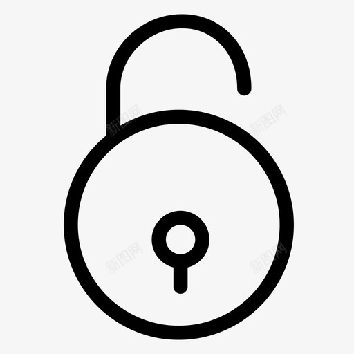 解锁释放钥匙图标svg_新图网 https://ixintu.com 打开 解锁 释放 钥匙