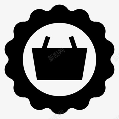 购物徽章购买购物车图标图标