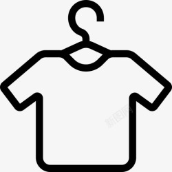 衣服网格t恤衣架衣服连衣裙图标高清图片