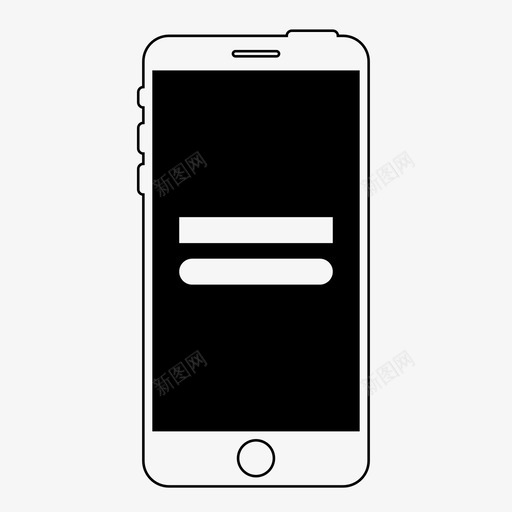 移动产品页面应用程序iphone图标svg_新图网 https://ixintu.com iphone 应用程序 搜索 移动产品页面 移动线框