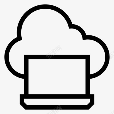 云设备计算笔记本电脑图标图标