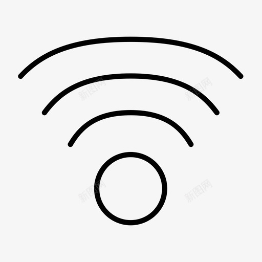 wifi信号计算机连接图标svg_新图网 https://ixintu.com wifi信号 互联网 计算机 连接