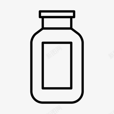 罐子瓶子药品图标图标