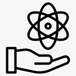原子背景原子能关心科学图标高清图片