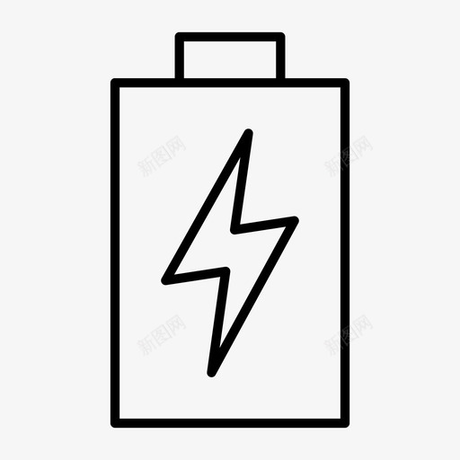充电电池能量功率图标svg_新图网 https://ixintu.com 充电电池 功率 状态 能量