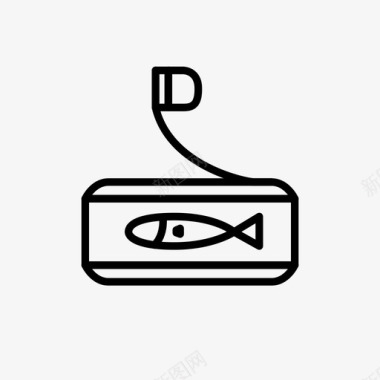 金枪鱼罐头鱼罐头食品图标图标
