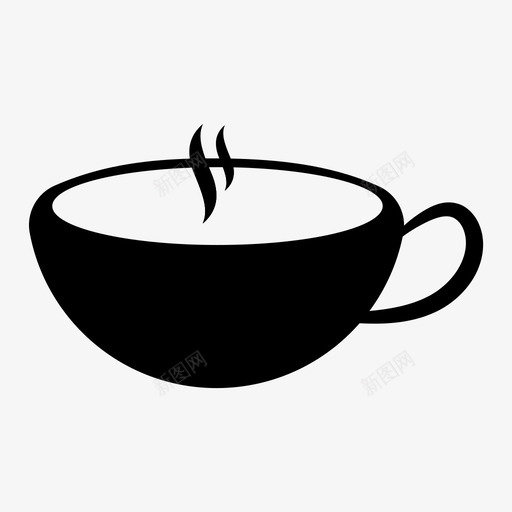 杯子咖啡气味图标svg_新图网 https://ixintu.com 咖啡 杯子 气味 茶 闻咖啡的味道