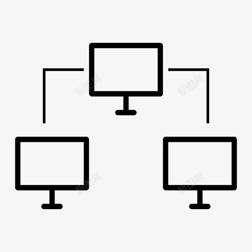 网络计算机网络因特网图标svg_新图网 https://ixintu.com 因特网 网络 网络共享 网络服务器 联网 计算机网络