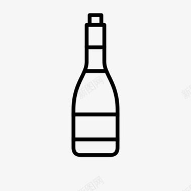 酒瓶酒精玻璃瓶图标图标