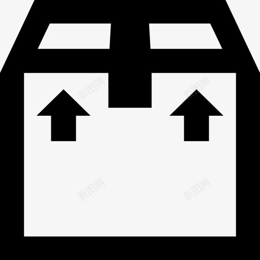 纸箱送货包装图标svg_新图网 https://ixintu.com 包装 电子商务 纸箱 运输 送货