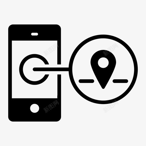 智能查找gps移动图标svg_新图网 https://ixintu.com gps 智能手机 智能查找 移动 移动实用性