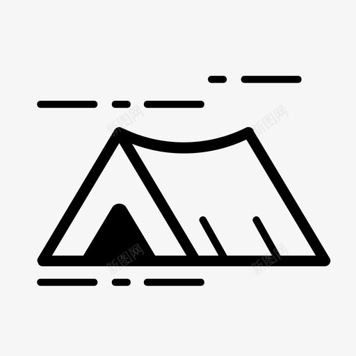 露营帐篷自然户外图标svg_新图网 https://ixintu.com 户外 自然 露营帐篷