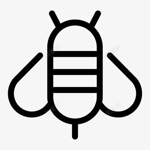 蜜蜂动物虫子图标svg_新图网 https://ixintu.com 动物 大自然 春天 虫子 蜜蜂