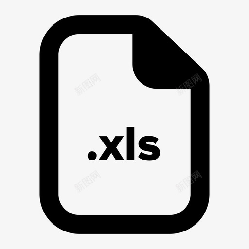 xls文件文档扩展名图标svg_新图网 https://ixintu.com xls文件 扩展名 文件 文档 格式