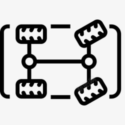 车轮定位车轮定位汽车维护图标高清图片