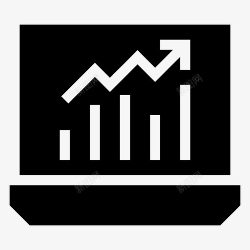 分析商业图表图标svg_新图网 https://ixintu.com 分析 商业 图表 搜索引擎优化营销字形图标 笔记本电脑 统计