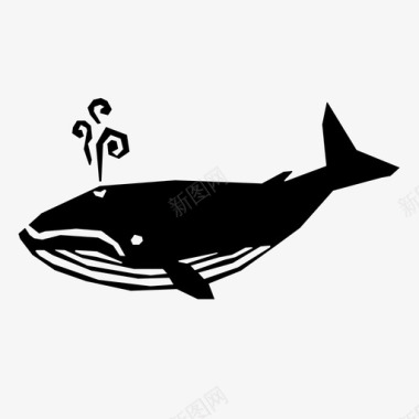 鲸鱼动物蓝鲸图标图标