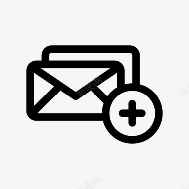 邮件添加创建邮件信件图标图标