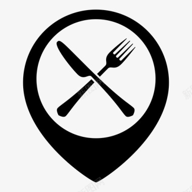 餐厅位置餐厅标记图标图标