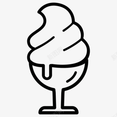 冰淇淋食品软装图标图标