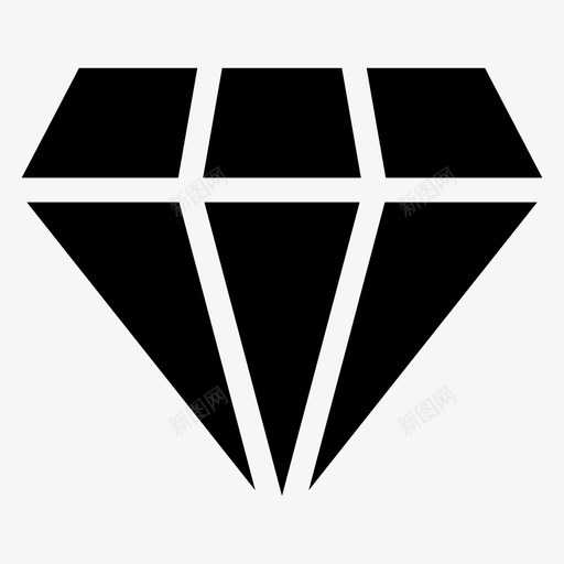 珠宝水晶质量图标svg_新图网 https://ixintu.com 戒指 搜索引擎优化营销雕文图标 水晶 珠宝 质量
