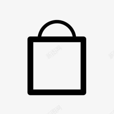购物袋结账付款图标图标