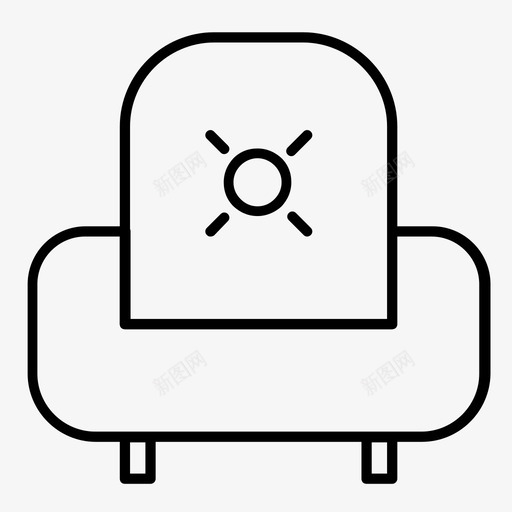 沙发家具皮革图标svg_新图网 https://ixintu.com 家具 座椅 沙发 皮革