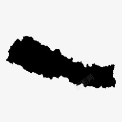 尼泊尔地图尼泊尔地图亚洲国家图标高清图片