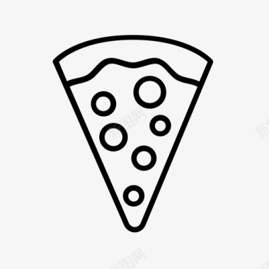 披萨片快餐食品供应商图标图标