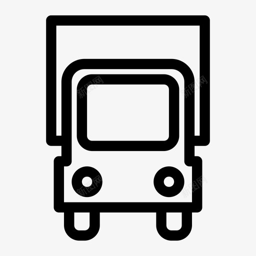 货车货运物流配送图标svg_新图网 https://ixintu.com 物流配送 货车 货运 运输