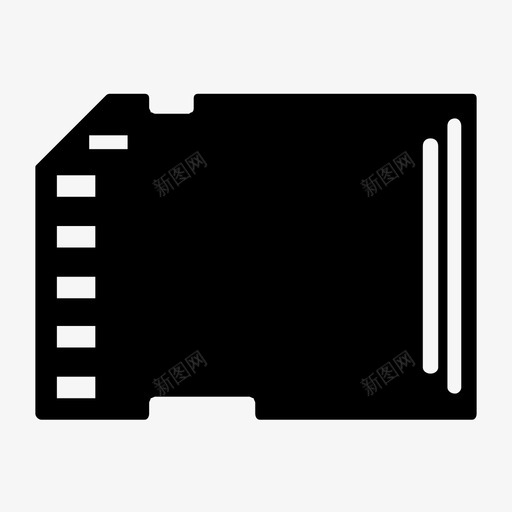 卡相机磁盘图标svg_新图网 https://ixintu.com sim卡 卡 照片 相机 磁盘