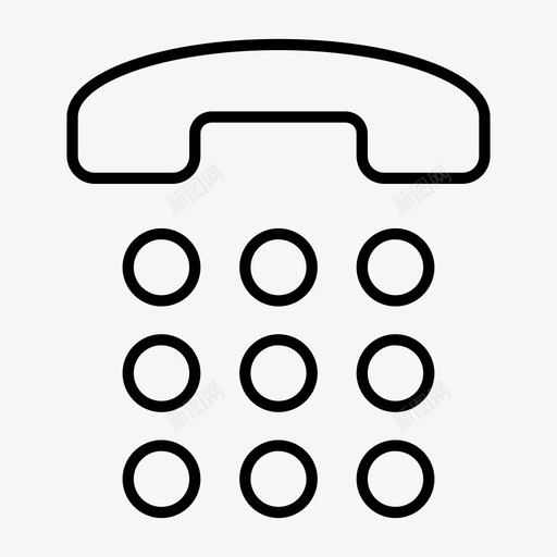 电话机呼叫电话呼叫图标svg_新图网 https://ixintu.com 呼叫 呼叫电话 拨号 接口关闭薄 电话机